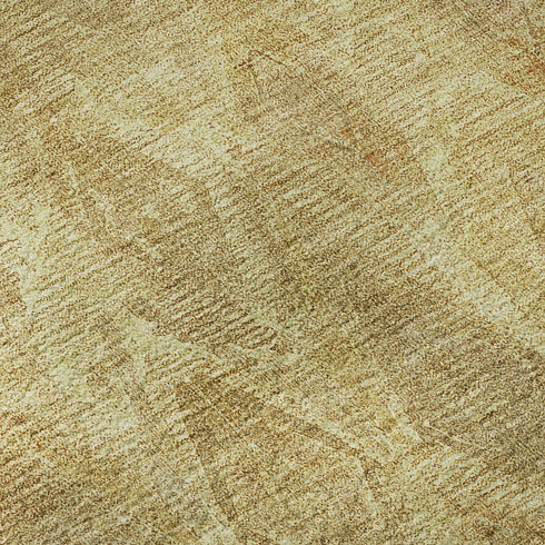5' X 8' Gold And Beige Diamond Washable Area Rug With UV Protection