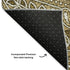 5' X 8' Brown And Ivory Paisley Washable Area Rug With UV Protection
