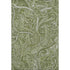 5' X 8' Green And Ivory Paisley Washable Area Rug With UV Protection