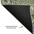 5' X 8' Green And Ivory Paisley Washable Area Rug With UV Protection