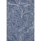 5' X 8' Navy Blue And Ivory Paisley Washable Area Rug With UV Protection