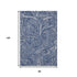 8' X 10' Navy Blue And Ivory Paisley Washable Area Rug With UV Protection
