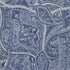 8' X 10' Navy Blue And Ivory Paisley Washable Area Rug With UV Protection