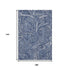 9' X 12' Navy Blue And Ivory Paisley Washable Area Rug With UV Protection
