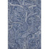 9' X 12' Navy Blue And Ivory Paisley Washable Area Rug With UV Protection