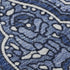 9' X 12' Navy Blue And Ivory Paisley Washable Area Rug With UV Protection