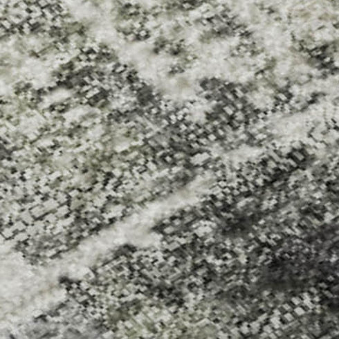 8' X 10' Charcoal Ivory And Gold Abstract Washable Area Rug With UV Protection