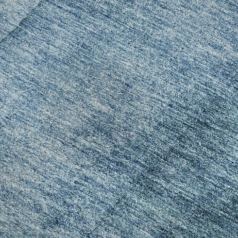 5' X 8' Blue And Ivory Ombre Washable Area Rug With UV Protection