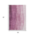 5' X 8' Merlot And Ivory Ombre Washable Area Rug With UV Protection