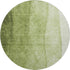 8' Olive Green And Ivory Ombre Washable Round Rug With UV Protection