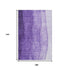 9' X 12' Purple And Ivory Ombre Washable Area Rug With UV Protection
