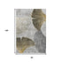 8' X 10' Gray Gold And Ivory Floral Washable Area Rug With UV Protection