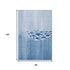 8' X 10' Blue And Ivory Nautical Washable Area Rug With UV Protection
