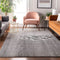 8' X 10' Gray And Ivory Nautical Washable Area Rug With UV Protection