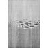 8' X 10' Gray And Ivory Nautical Washable Area Rug With UV Protection