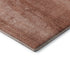 8' Terra Cotta And Ivory Nautical Washable Round Rug With UV Protection