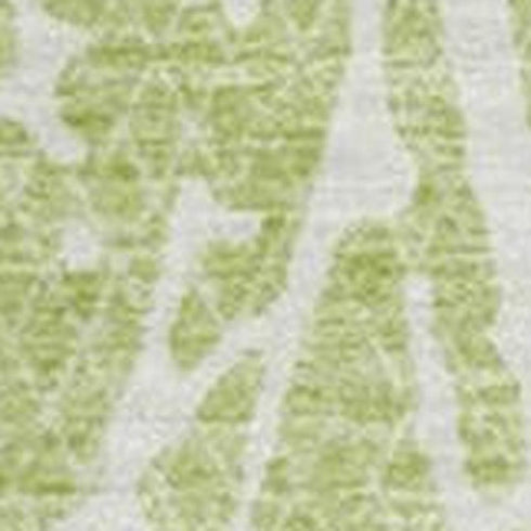 8' X 10' Artichoke Green And Ivory Abstract Washable Area Rug With UV Protection