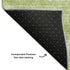 8' X 10' Artichoke Green And Ivory Abstract Washable Area Rug With UV Protection