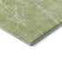 8' X 10' Artichoke Green And Ivory Abstract Washable Area Rug With UV Protection