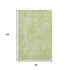 8' X 10' Artichoke Green And Ivory Abstract Washable Area Rug With UV Protection