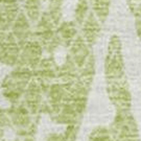 9' X 12' Artichoke Green And Ivory Abstract Washable Area Rug With UV Protection