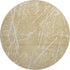 8' Beige And Ivory Abstract Washable Round Rug With UV Protection