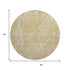 8' Beige And Ivory Abstract Washable Round Rug With UV Protection