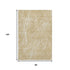 8' X 10' Beige And Ivory Abstract Washable Area Rug With UV Protection