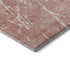 5' X 8' Blush And Ivory Abstract Washable Area Rug With UV Protection