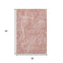 5' X 8' Blush And Ivory Abstract Washable Area Rug With UV Protection