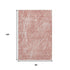 8' X 10' Blush And Ivory Abstract Washable Area Rug With UV Protection