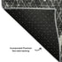 5' X 8' Charcoal And Ivory Abstract Washable Area Rug With UV Protection