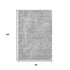 8' X 10' Gray And Ivory Abstract Washable Area Rug With UV Protection