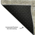 5' X 8' Taupe Gray And Beige Striped Washable Area Rug With UV Protection