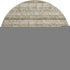 8' Taupe Gray And Beige Striped Washable Round Rug With UV Protection