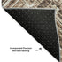 8' X 10' Brown And Ivory Chevron Washable Area Rug With UV Protection