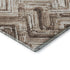 8' X 10' Brown And Ivory Chevron Washable Area Rug With UV Protection