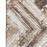 8' X 10' Brown And Ivory Chevron Washable Area Rug With UV Protection