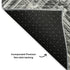 5' X 8' Gray And Ivory Chevron Washable Area Rug With UV Protection