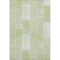 8' X 10' Artichoke Green And Ivory Patchwork Washable Area Rug With UV Protection