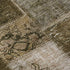 5' X 8' Brown And Ivory Patchwork Washable Area Rug With UV Protection