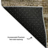 8' X 10' Brown And Ivory Patchwork Washable Area Rug With UV Protection