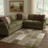 8' X 10' Brown And Ivory Patchwork Washable Area Rug With UV Protection