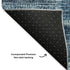 8' X 10' Blue And Ivory Patchwork Washable Area Rug With UV Protection
