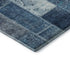 8' X 10' Blue And Ivory Patchwork Washable Area Rug With UV Protection