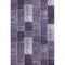 5' X 8' Purple And Ivory Patchwork Washable Area Rug With UV Protection