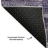 5' X 8' Purple And Ivory Patchwork Washable Area Rug With UV Protection