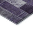 5' X 8' Purple And Ivory Patchwork Washable Area Rug With UV Protection