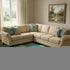 9' X 12' Teal And Ivory Patchwork Washable Area Rug With UV Protection