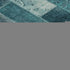 9' X 12' Teal And Ivory Patchwork Washable Area Rug With UV Protection